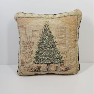 Dan Morris Christmas 16" Square Tapestry Throw Accent Pillow